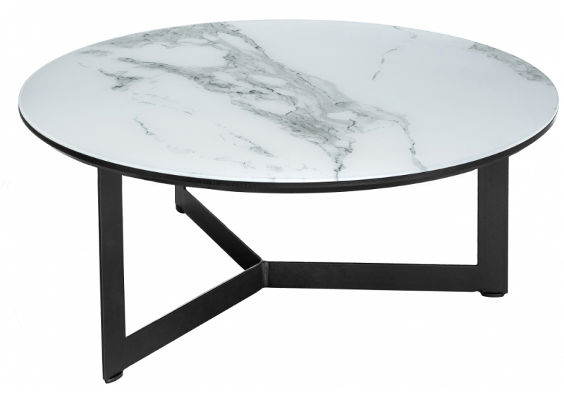 Журнальный стол Роб D-700 белый мрамор (70x33). 