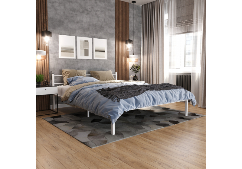 Кровать Фади 1 160х200 белая
