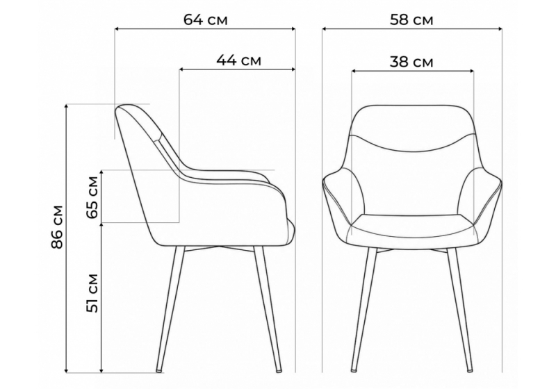 Стул на металлокаркасе Флюид 360 светло-серый (zd 960) / золотой (58x64x86)